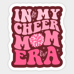 In My Cheer Mom Era Trendy Cheerleading Football Mom Life Sticker